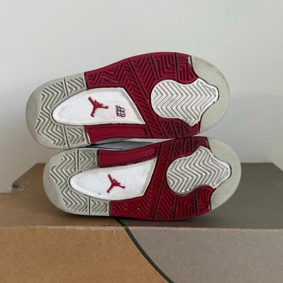 2012 Nike Air Jordan 4 ‘Fire Red’ Toddler Sneakers SZ 9 C - Picture 9 of 12